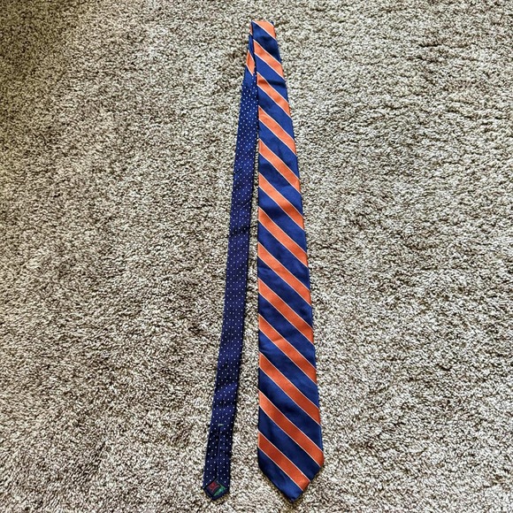Tommy Hilfiger Silk Necktie Striped &‎ Polka Dot Classic Business - Picture 1 of 5